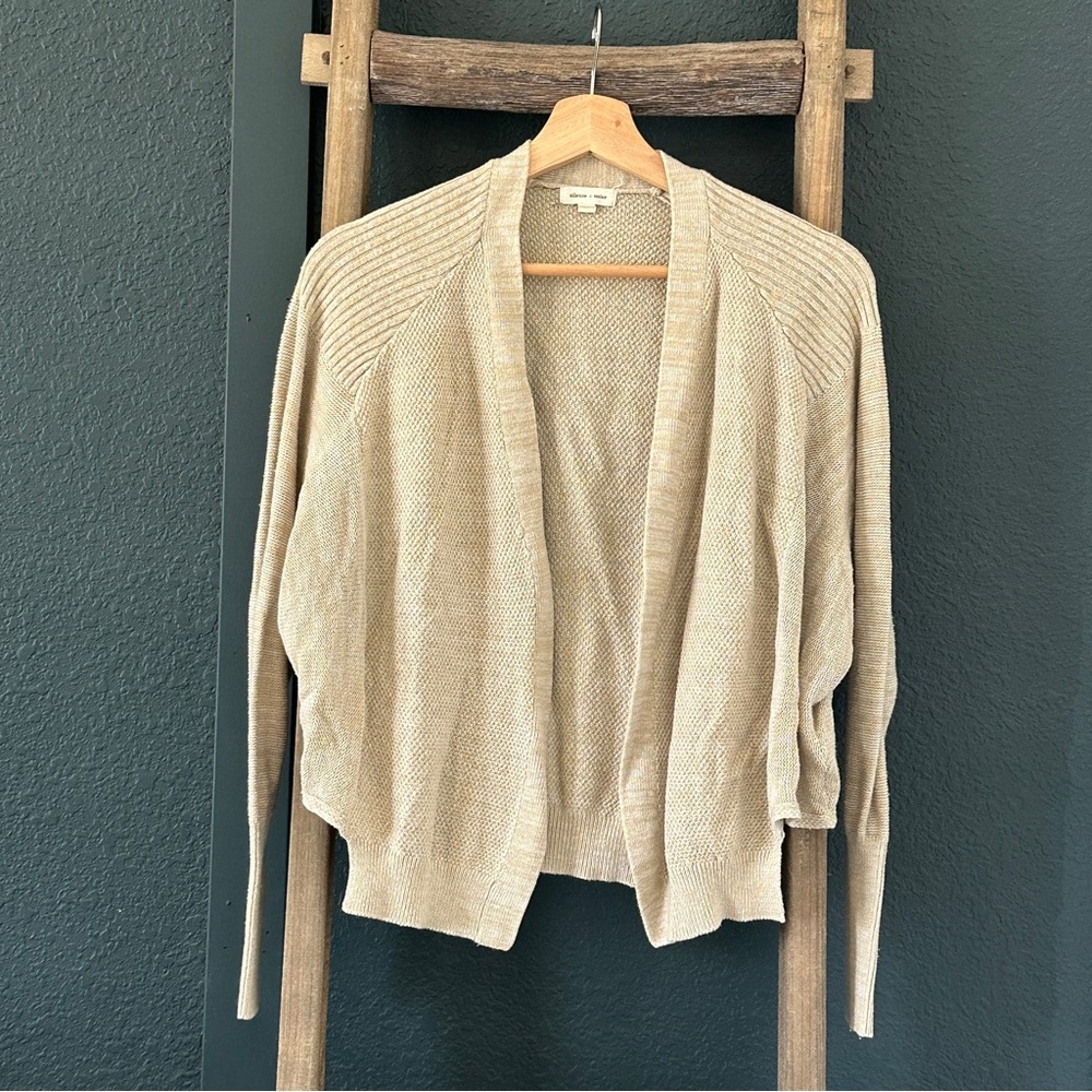 Urban Outfitters Light Beige Open-Front Women’s Cardigan Sweater Size XS